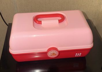 Caboodles Strawberry Shortcake Makeup Organizer Case Pink Red