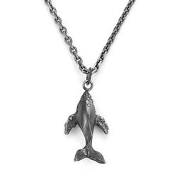 Whale shape silver chain fasion pendant