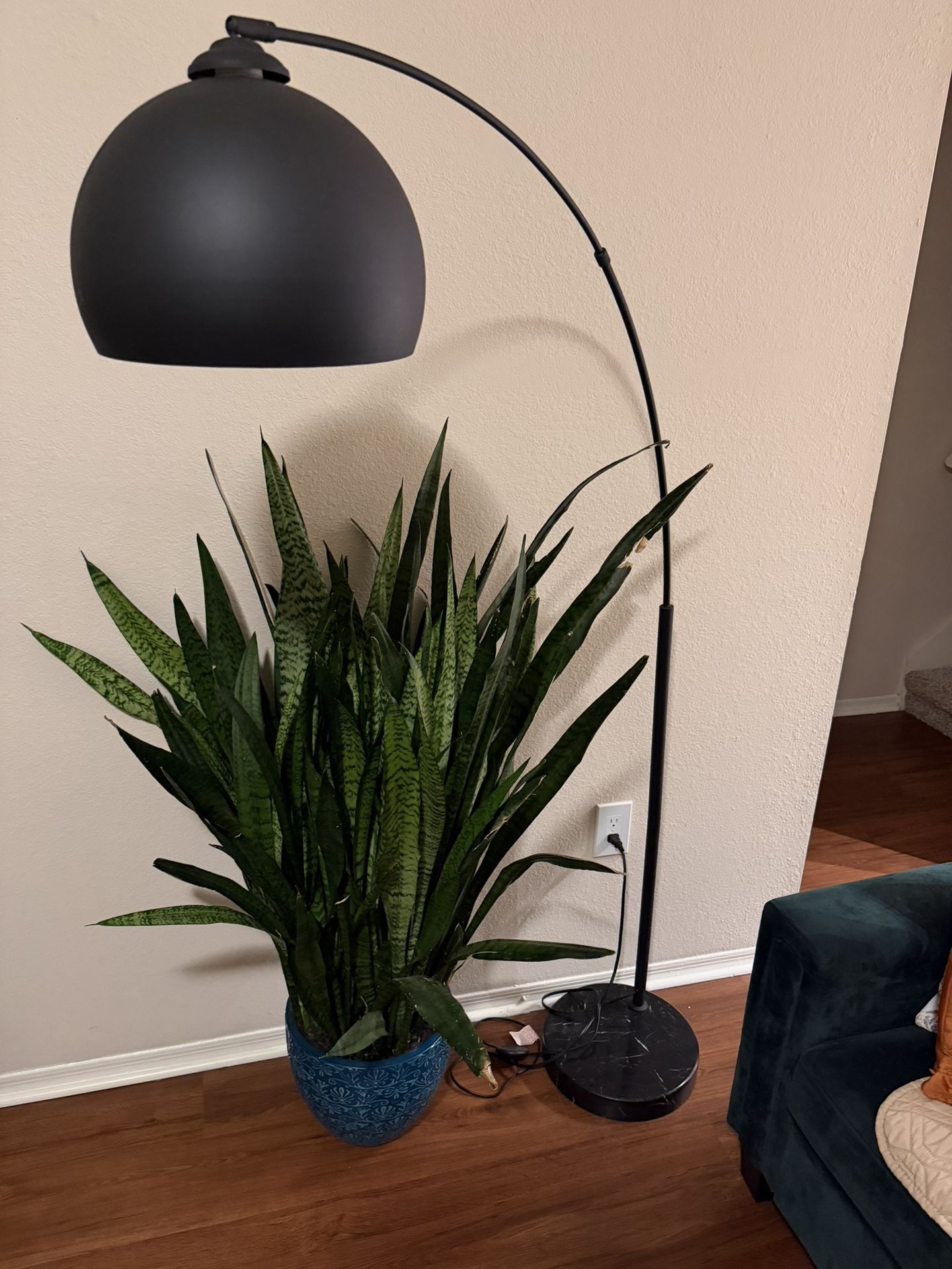 Floor Lamp with Solid Marble Base