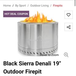 Black Sierra Denali 19’ Smokeless fire-pit 