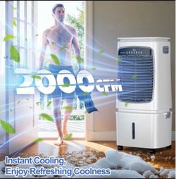 Portable Evaporative Air Cooler 2000 CFM