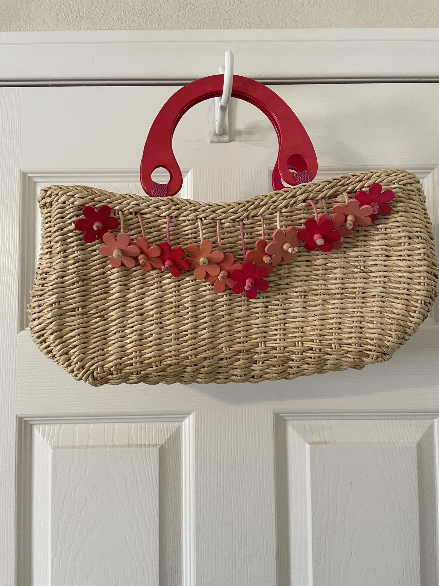 Women’s Pink Floral Top Handle Handbag Bohemian Style