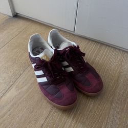 Adidas Sambas Maroon Shoes