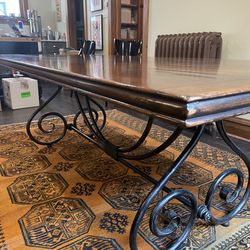 Theodore Alexander Solid Wood Dining Table - 86” x 42”