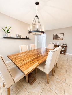 Solid Wood Dining Table – Seats 8–10 (Chairs NOT Included)