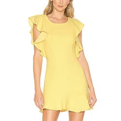 BCBGeneration Ruffle Dress - Yellow *NEW*