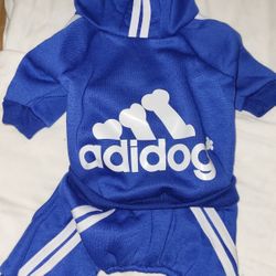 Adidog Dog Outfit, Large, New