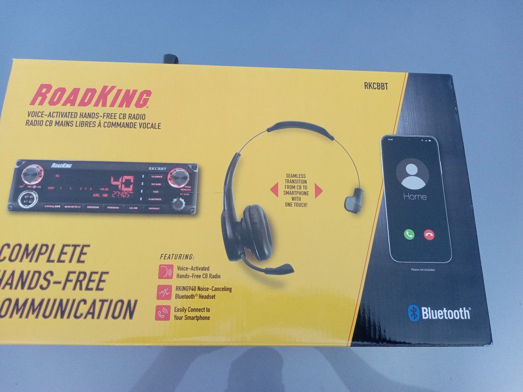 RoadKing Hands-Free Voice-Activated Bluetooth CB Radio