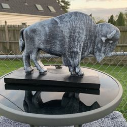 The Old Gray Buffalo Statue