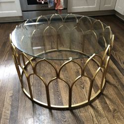 Art Deco Glass Coffee Table 