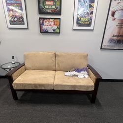 Modern Solid Wood Sofa & Chair Set