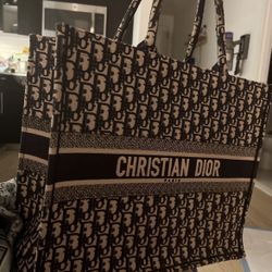 Large Dior Tote Bag Navy (blue)