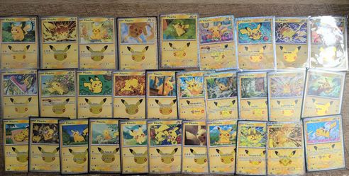 Pokemon celebrations 30th anniversary Pikachus complete set komiya ito