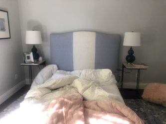 Queen Linen Upholstered Headboard