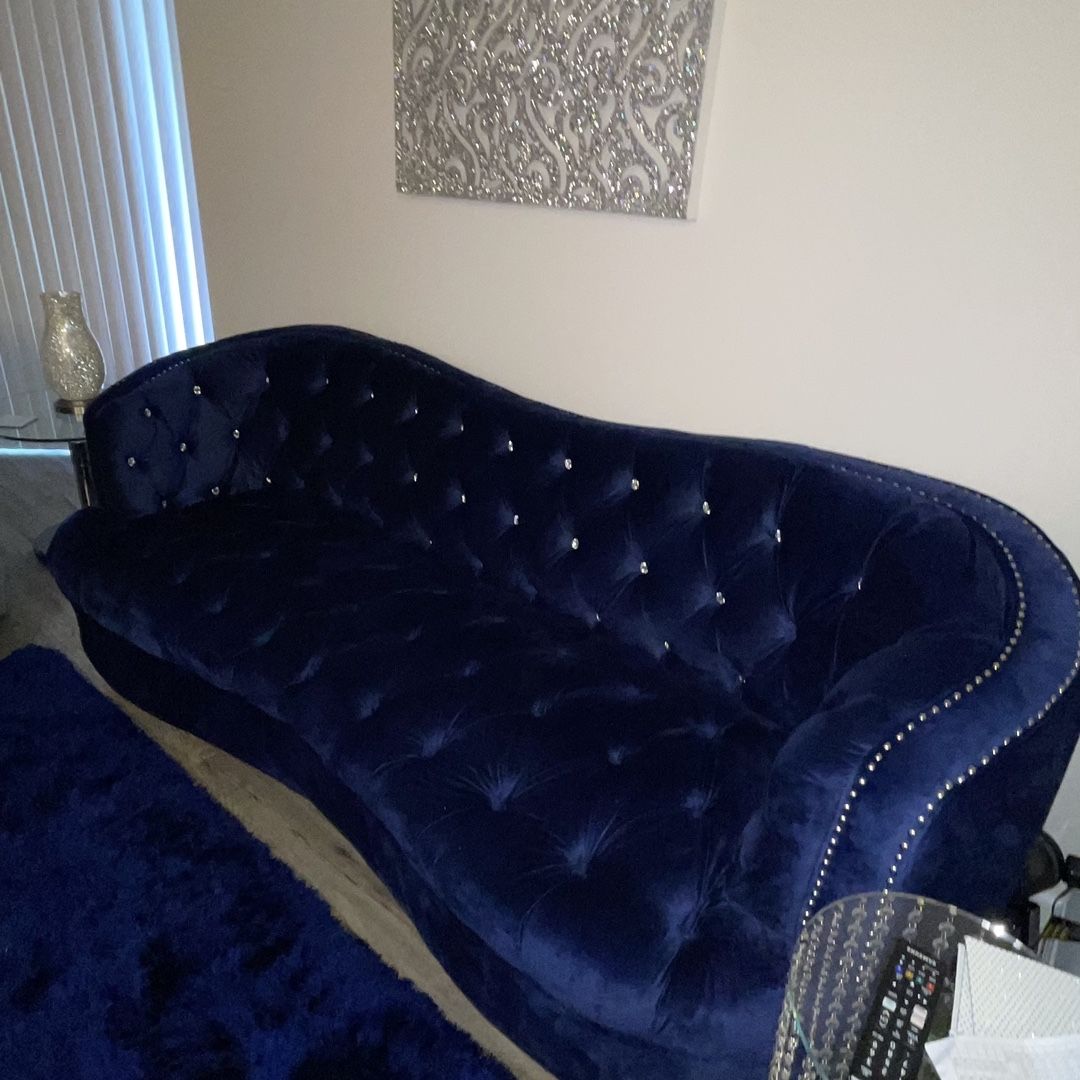 Velvet Curved Sofa