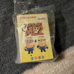 DS-804 Despicable Me Minions Speaker Portable DESPICABLE ME 2 Mini Speaker for MP3 Player Amplifier Micro SD TF Card Phone Computer