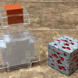 Minecraft Potion Bottle & Redstone Ore Cube