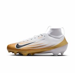 Brand New Nike Air Zoom Football Cleats – White/Gold – Size 11