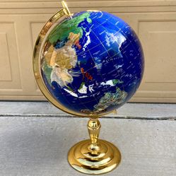 World Globe 🌎 with Semiprecious Gem Stones