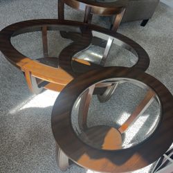 Coffee Table With matching End Tables