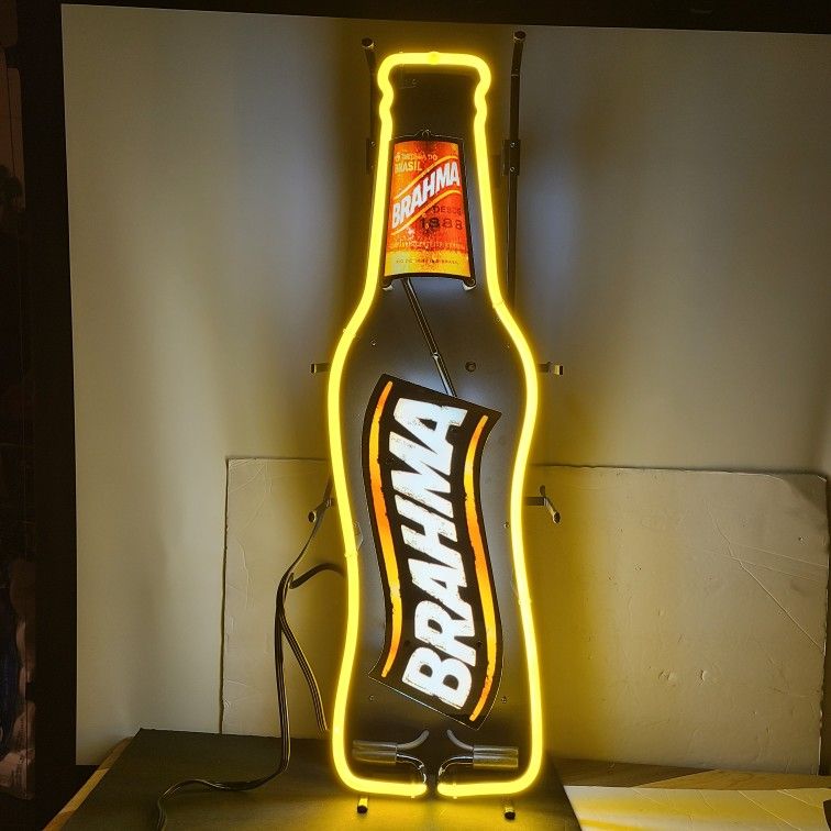 Brahma Beer Neon Sign Man Cave Wall Mount 10X31