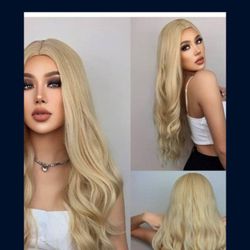 Wigs New Synthetic Cap Blonde Hair Or Red