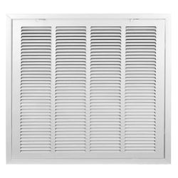 24 in. x 24 in. T-Bar, Drop Ceiling, Lay In Return Air Filter Grille with Duct Board Back