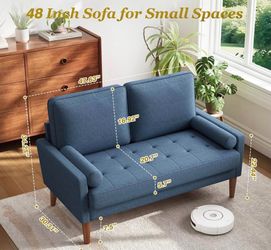 New couch blue