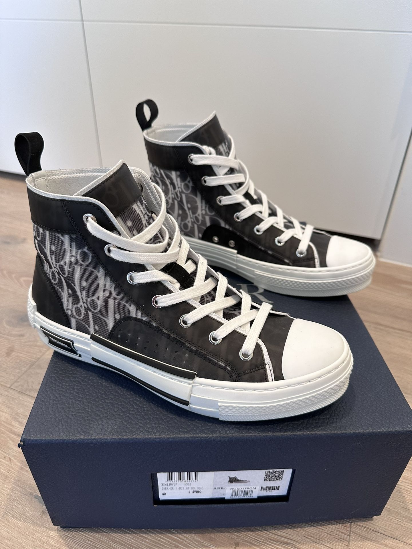 DIOR B23 HIGH TOP SNEAKER (sz40)