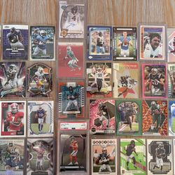 Football HOF and Star Lot (X63)—Nix, Sanders, Mahomes, Peterson, Brady, Allen, Henry, And More