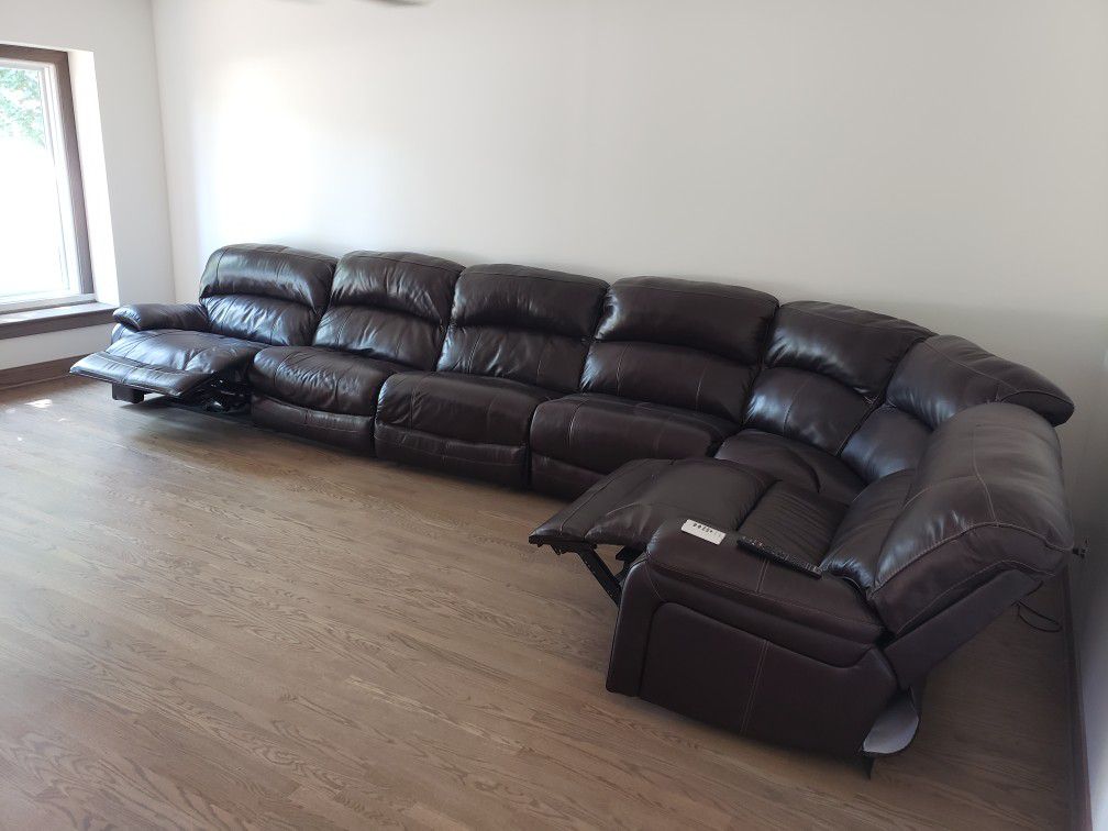 Very Large Leather Couch From Ashley Furniture 