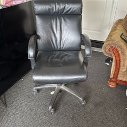 3 leather Office Chairs