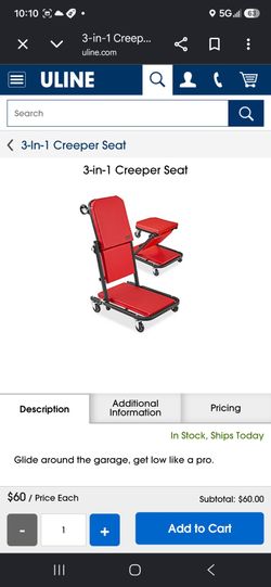 3 in 1 creeper seat