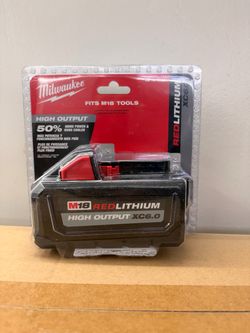 New Milwaukee M18 RedLithium High Output XC6.0 Battery
