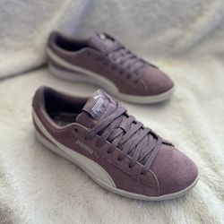 Puma Vikky Women's Suede Shoes Purple Sneakers "Elderberry"