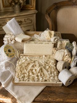 Large Vintage Lace, Tassel Fringe & Sewing Trim Collection – 1980s