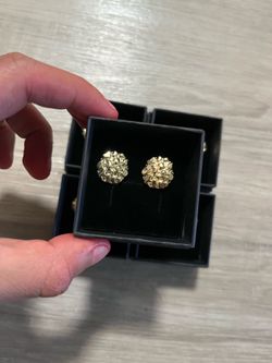 Gold plated Nugget earrings