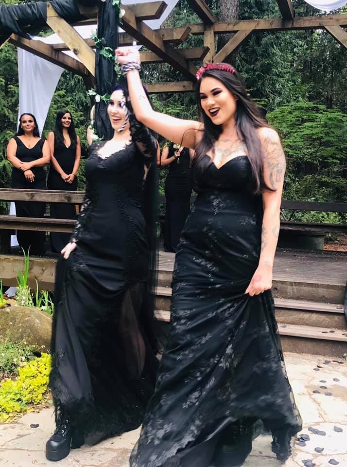 Black wedding dress/prom dress