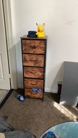 Tall Faux Wood Dresser
