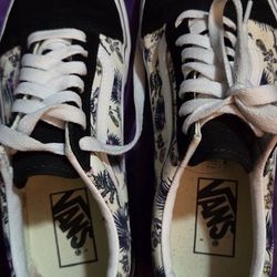 Custom Floral Suede Vans 