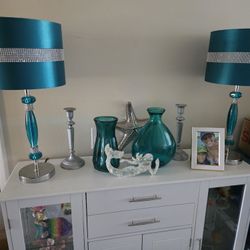 Lamps Turquoise & Silver 