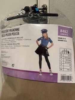 Police woman child costume
