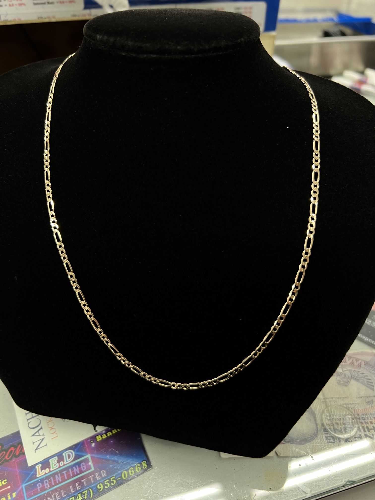 $1000 Yellow Gold Figaro Chain