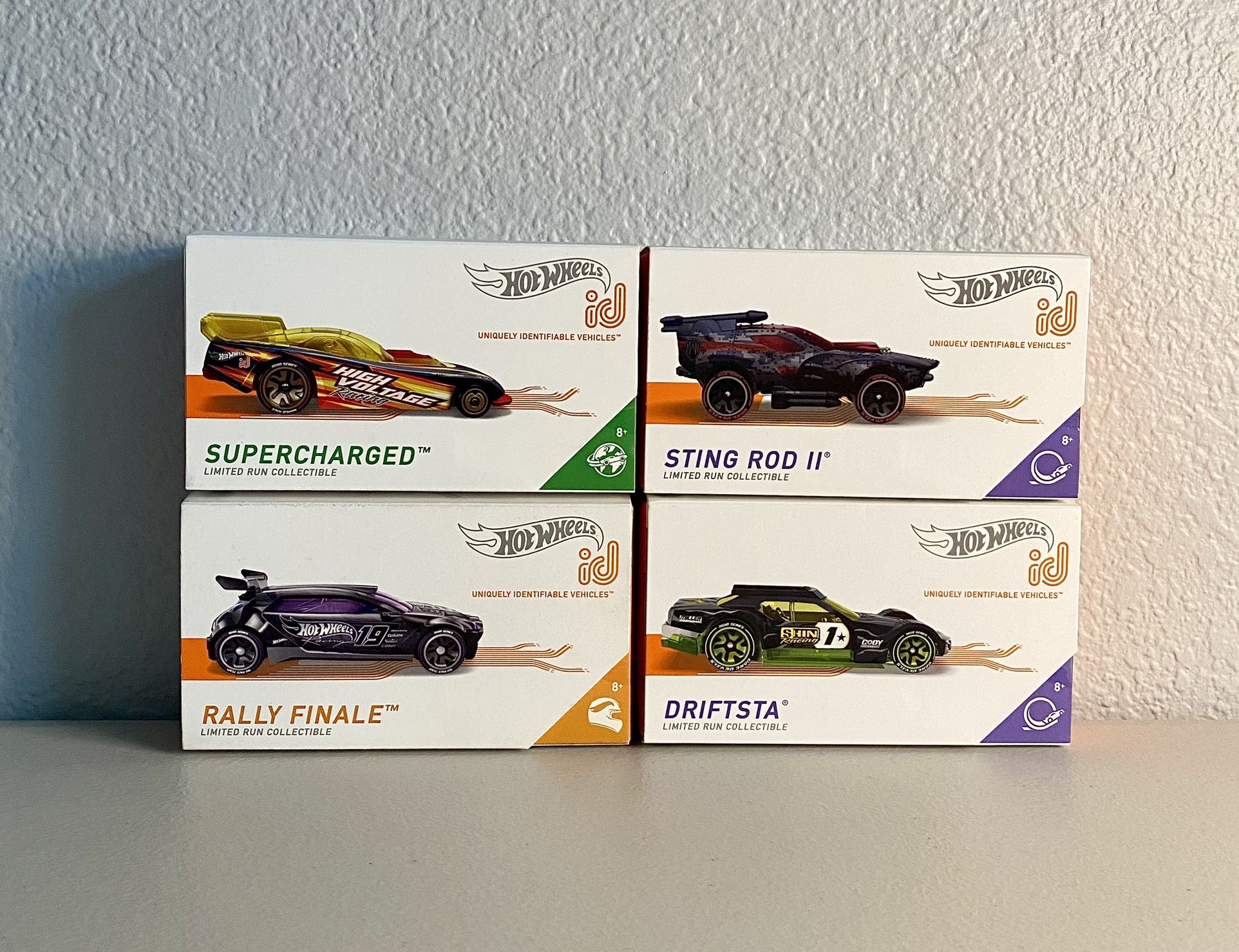 Hot Wheels id -Rally Finale, Supercharged , Sting Rod & Driftsta