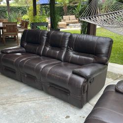 Free Leather Reclining Sofas