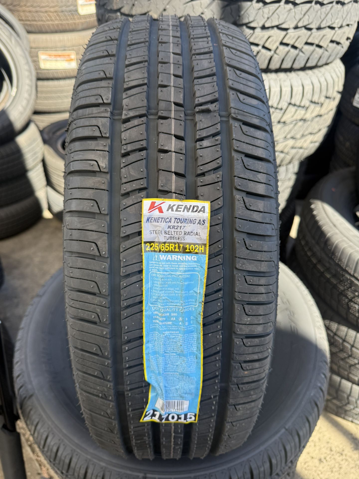 225/65/17 KENDA Kenetica Touring As 4 New Tires Installed And Balanced