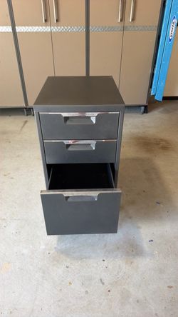 Metal Desk file cabinet on Wheels