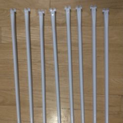 Shelf Support 8 Pcs White Brackets 17 Inch For 12 inch Wired Shelf 