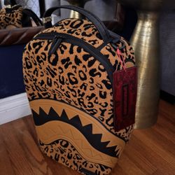 Sprayground Cheetah Chenille “The Wild One” Backpack