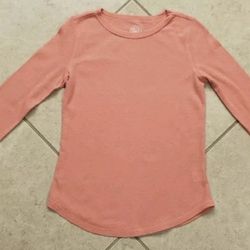 Women's So Authentic American Heritage Thermal Shirt Size L Pink
